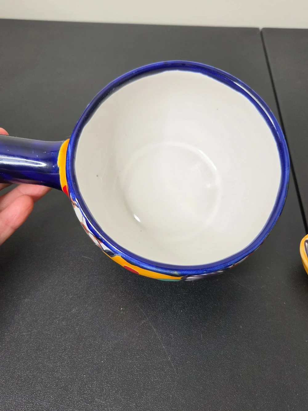 Mexican Talavera Handcrafted Covered Salsa Pan Or Sauce Pot